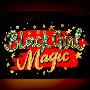 Black Girl Magic Short sleeve V neck Tee